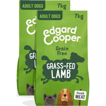 2x Edgard&Cooper Hondenvoer Graslam 7 kg, Dieren en Toebehoren, Verzenden, Hond