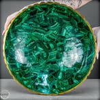 Exquise Malachiet-schaal – een meesterwerk van natuurlijke