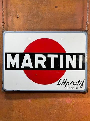 Publi Régie Amiens - Martini lAperitif - Reclamebord -