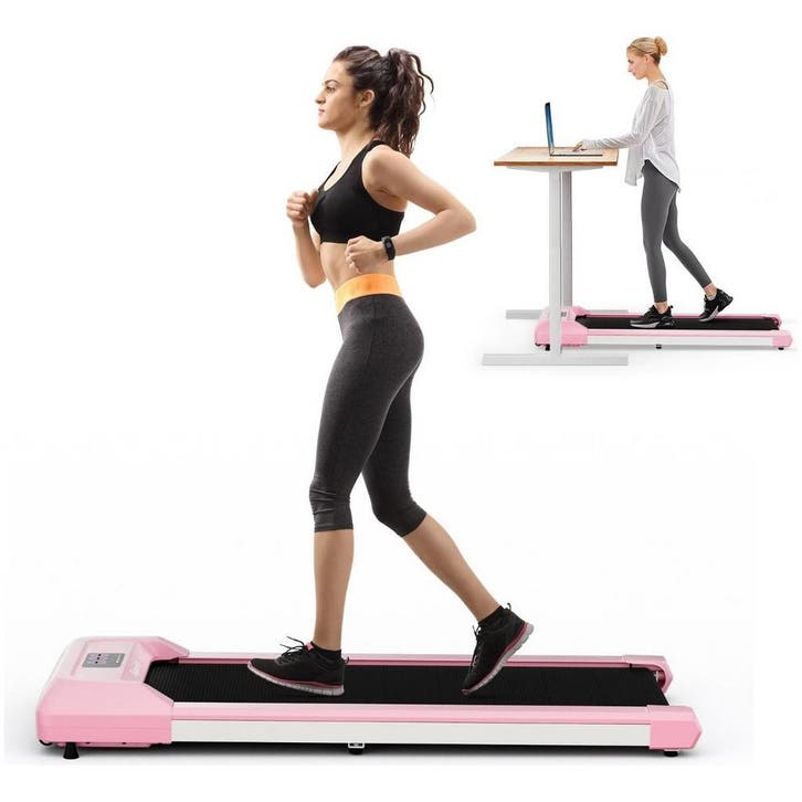 Costway Walking Pad Loopband Roze 1-6 km/u 120 kg Capaciteit, Sport en Fitness, Fitnessmaterialen, Ophalen of Verzenden