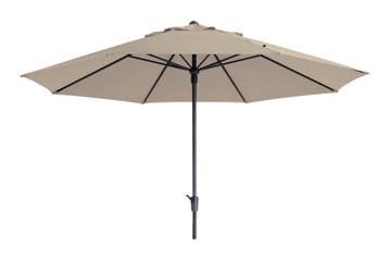 Madison stokparasol timor luxe Ecru 400 cm., Verzenden, Nieuw, Stokparasol