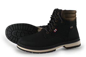 Dockers By Gerli Veterboots in maat 43 Zwart, Kleding | Heren, Verzenden, Dockers By Gerli, Zwart, Boots