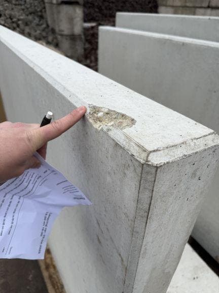 Profi- Keerwand grijs 130 cm hoog, 199 cm Lang, ca.79-85 ..., Tuin en Terras, Bielzen en Borders, Nieuw, Ophalen of Verzenden