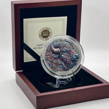 Kameroen. 2000 Francs 2025 - 2oz - American Bison - Silver