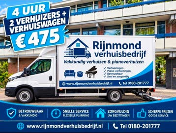 Voordelig verhuizen door ervaren verhuizers!, Ophalen, Zo goed als nieuw