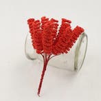 Foam Curly Stamen Bacca Pick Rood 12 stuks, Ophalen of Verzenden, Nieuw