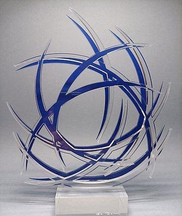 Cesare De Toni (1949) - Curvismo dello spazio Sequenza F. 8, Antiek en Kunst, Kunst | Designobjecten