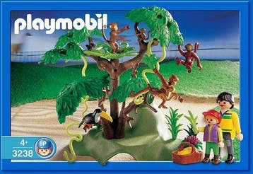 Playmobil Apenfamilie met Klimboom - 3238 (Nieuw), Verzenden, Nieuw