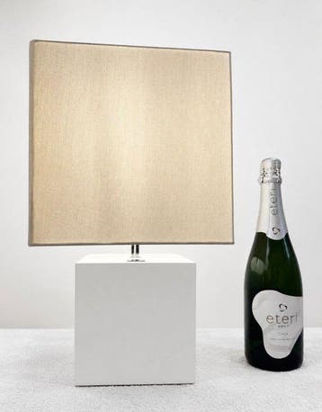 Boxford Holland - Jan des Bouvrie - Tafellamp - Cube - Hout,, Antiek en Kunst