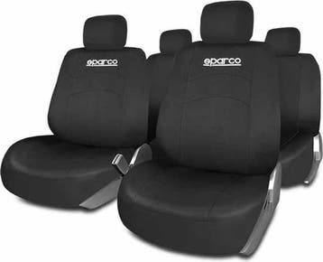 Sparco Autostoelhoezenset Zwart - Universeel, Ophalen of Verzenden, Zo goed als nieuw