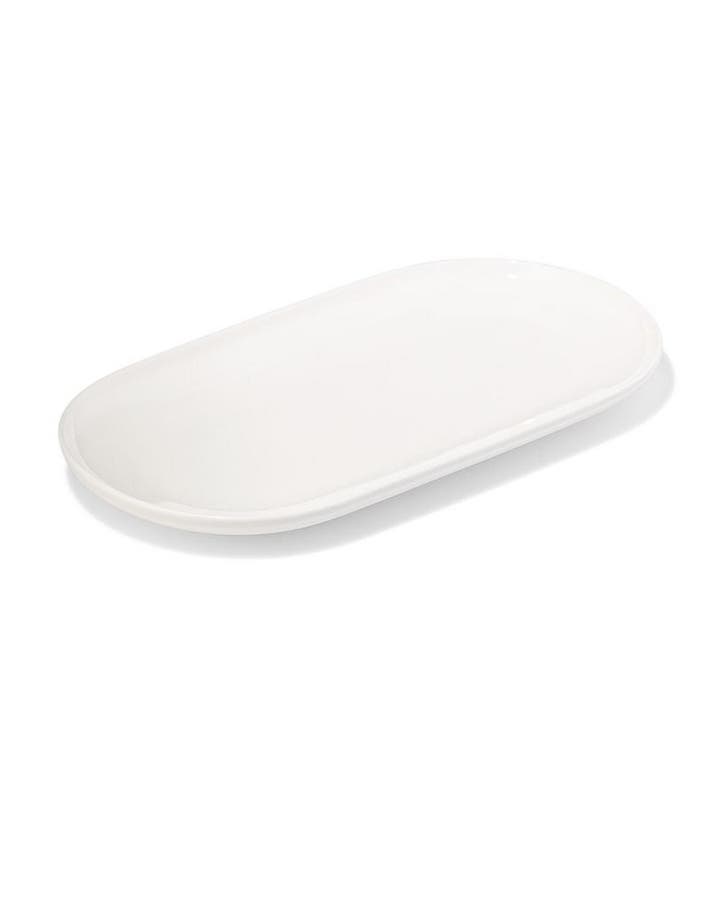 HEMA Serveerschaal 16 x 30 x 2cm Knap new bone china wit, Huis en Inrichting, Keuken | Keukenbenodigdheden, Nieuw, Verzenden