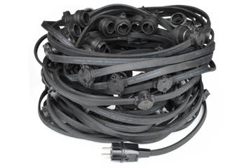 Prikkabel 80 meter | 80 of 160 fittingen | Zwart | Bestel, Kunststof, Verzenden, Minder dan 50 watt, Nieuw