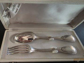 Hénin & Cie - Louis XV - Bestekset (2) - .950 zilver -