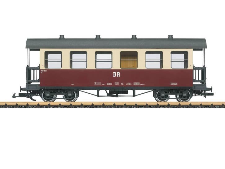 LGB 37736 DR Personenwagen, Metallrader (Personenwagons), Hobby en Vrije tijd, Modeltreinen | Overige schalen, Overige typen, Nieuw