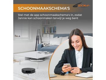 Zoef Robot Jannie 4.1 - Robotstofzuiger - App bediening -, Verzenden, Zo goed als nieuw