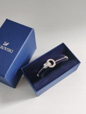 Swarovski - Beeldje - Swarovski bracelet - Metaal, Kristal
