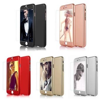 Full body 360 graden iPhone 7 7S case hoes hoesje + screenpr, Verzenden, Nieuw