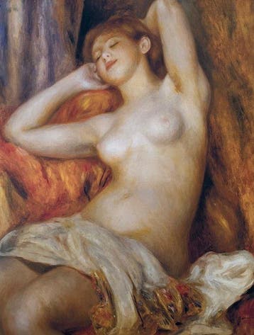 Pierre-Auguste Renoir (1841-1919) - “La baigneuse endormie,, Antiek en Kunst