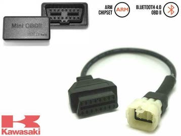 Kawasaki motorbike 6 pin uitlees set voor Android en IOS  NU, Ophalen of Verzenden