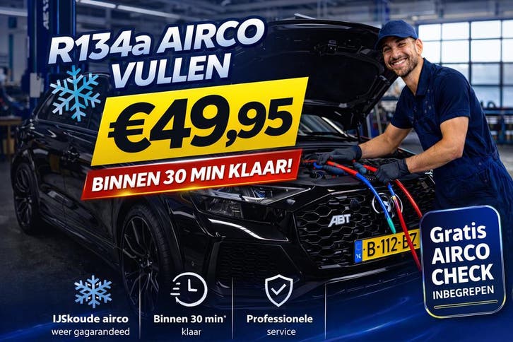 Airco Vullen €49,95 | Rotterdam Vlaardingen Schiedam Spijken, Diensten en Vakmensen, Auto en Motor | Monteurs en Garages, Apk-keuring