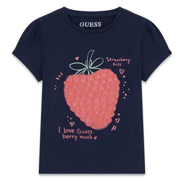 Guess baby meisjes tshirt aardbei - 74 (6-9 maanden), Ophalen of Verzenden, Nieuw