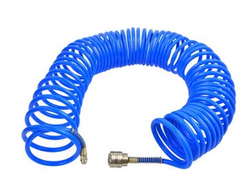 Pneumatische Slang 10 Meter - Luchtslang Rubber - Spiraalsla, Ophalen of Verzenden
