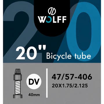 Wolff Binnenband 20x1.75/2.125 - Dunlop ventiel 40mm - Ge..., Ophalen of Verzenden, Nieuw, Band