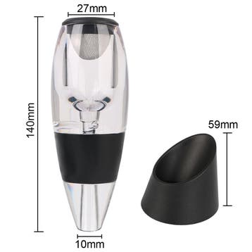 Wijnbeluchter Dispenser met Filter en Basis voor Rode Wijn, Verzenden, Nieuw