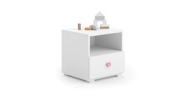 Bedkastje Wit - Aanpasbare Greep | Laatste Stuk! OP=OP, Overige materialen, Gebruikt, Minder dan 45 cm, Ophalen of Verzenden