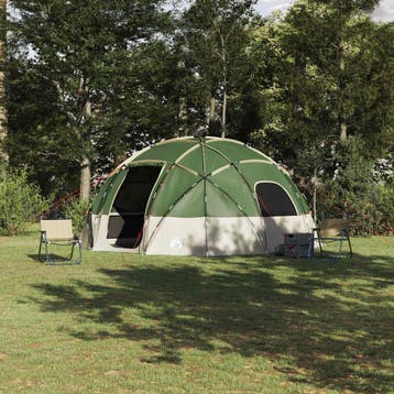 vidaXL Koepeltent met dak met opslag Groen 475 x 475 x 235, Verzenden, Nieuw, Tot en met 2