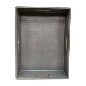 Stapelbak 800x600x168 mm, donkergrijs PP kunststof,, Ophalen of Verzenden, Gebruikt, Bak of Kist