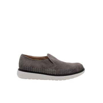 GIORGIO ARMANI - 6 UK - 40 IT - Sneaker Shoes Slip-On Gray, Nieuw