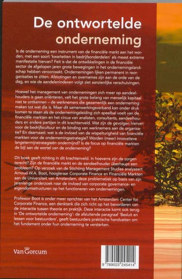 De ontwortelde onderneming 9789023245414 Arnoud W.A. Boot, Verzenden, Gelezen, Arnoud W.A. Boot
