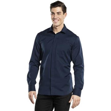 Horecaoverhemd | UFX | Polyester/Katoen | Donkerblauw |, Verzenden, Nieuw in verpakking