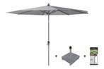 Platinum Riva parasol 3 m. rond - Premium - Manhattan + voet, Tuin en Terras, Tuinsets en Loungesets, Verzenden, Nieuw, Overige materialen
