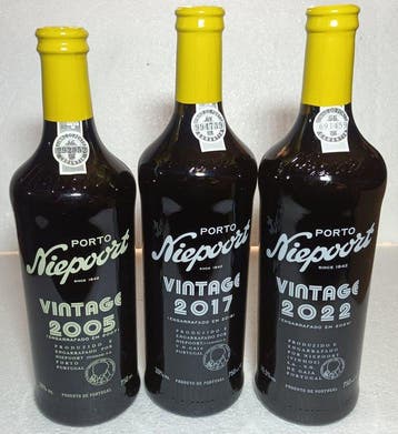 2005 , 2017, 2022 Niepoort - Vintage Port - Porto - 3, Nieuw