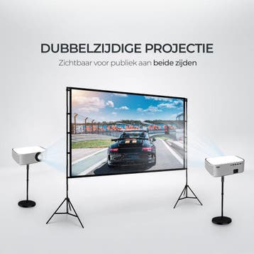 Lunaro Projectiescherm met Statief 100 inch –, Ophalen of Verzenden, Zo goed als nieuw