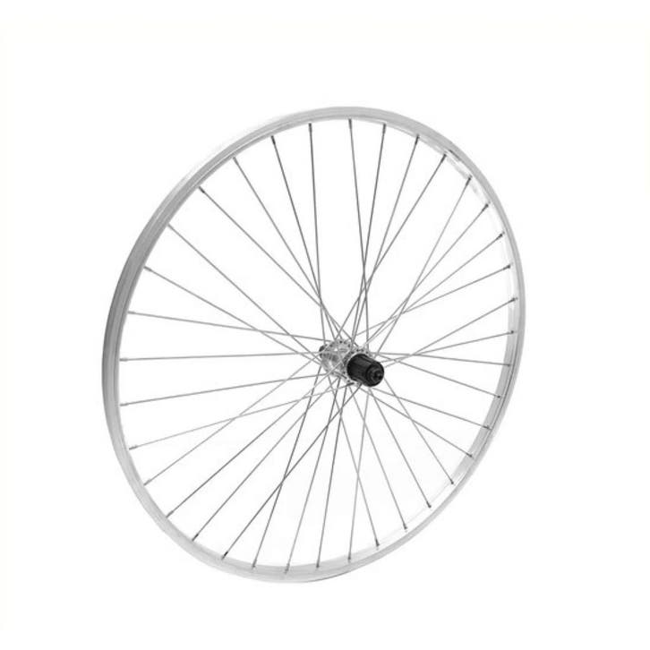 Falkx Achterwiel 28 inch - Aluminium zilver - 7-speed cas..., Fietsen en Brommers, Fietsonderdelen, Band, Nieuw, Ophalen of Verzenden