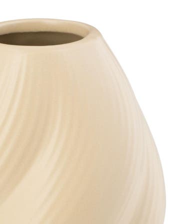 HEMA Vaas voor geurstokjes 7x10cm keramiek twist naturel, Verzenden, Nieuw