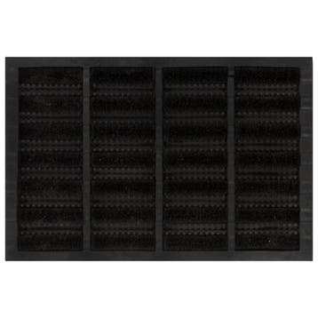 vidaXL Deurmat rechthoekig 40x60 cm rubber en kokosvezel, Verzenden, Nieuw
