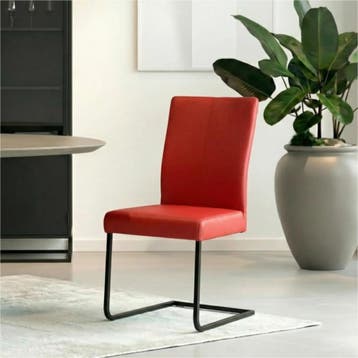 Set van 6 Leren eetkamerstoelen Dare - Toledo Ferrari, Ophalen of Verzenden, Nieuw, Leer, Vijf, Zes of meer stoelen