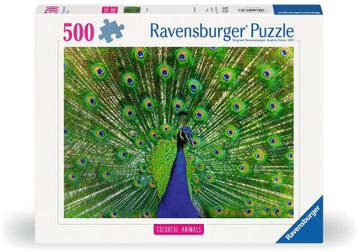 Peacock Puzzel (500 stukjes) | Ravensburger - Puzzels, Verzenden, Nieuw
