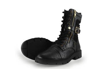 Vingino Veterboots in maat 38 Zwart, Zwart, Overige typen, Zo goed als nieuw, Vingino