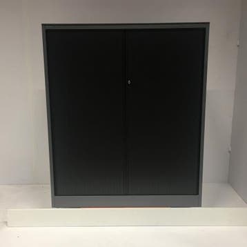 (MDK-106130) Ahrend roldeurkast kleur antraciet 142 cm hoog, Huis en Inrichting, Kasten | Roldeurkasten en Archiefkasten, Ophalen of Verzenden