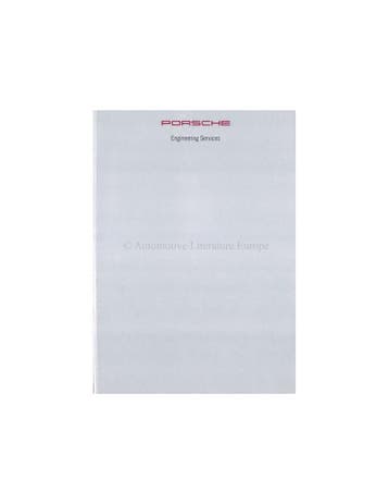 1993 PORSCHE ENGINEERING SERVICES BROCHURE ENGELS, Nieuw, Porsche, Author