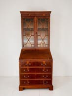 Vitrinekast - Hout - Engelse secretaris Vitrin