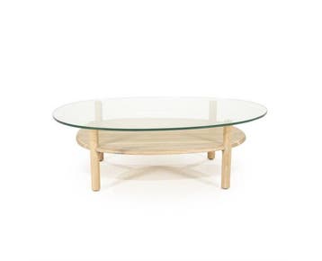 Salontafel Cleo 101.5x73cm - naturel | Eleonora, Ophalen of Verzenden, Nieuw