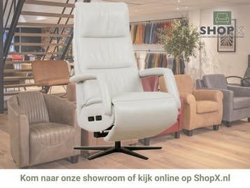 Leren sta-op-stoel Calm - Toledo Purewhite (wit) - extra, Bohemian, Industrieel, Modern, Scandinavisch, Nieuw, Ophalen of Verzenden