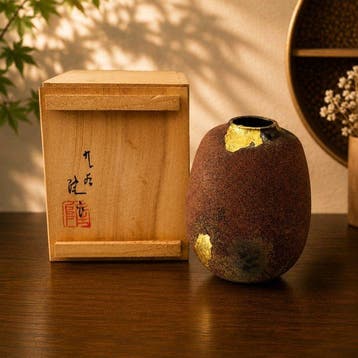 Vaas - Keramiek, Goud - Japan - Kutani-porselein vaas met, Antiek en Kunst