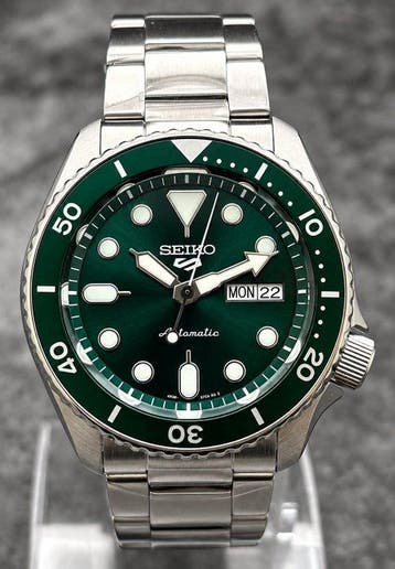 Seiko - 5 Sports Green Dial - Zonder minimumprijs - SRPD61K1
